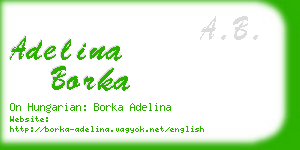 adelina borka business card